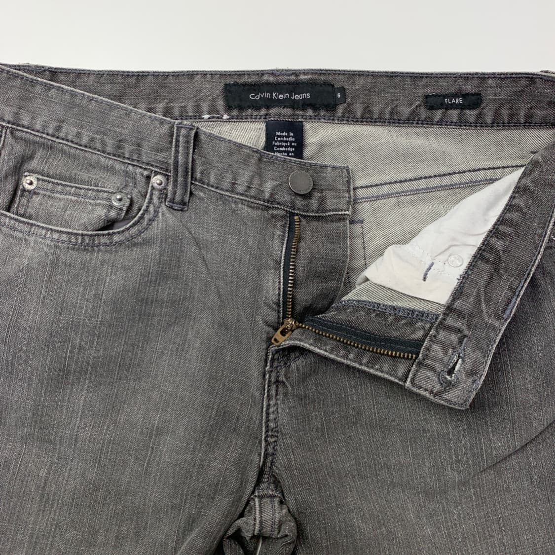 [31/정품] 캘빈클라인 그레이 데님 팬츠 L2-0004 상품이미지4