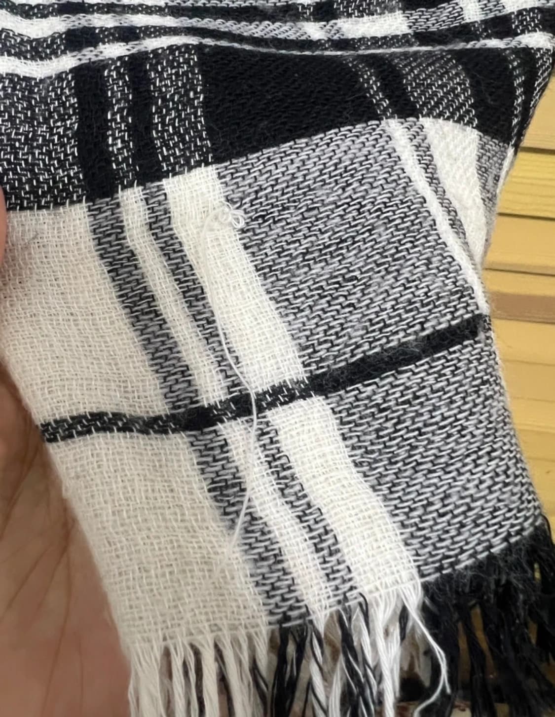 폴로랄프로렌 블랙체크 울코튼머플러 
 상품이미지8