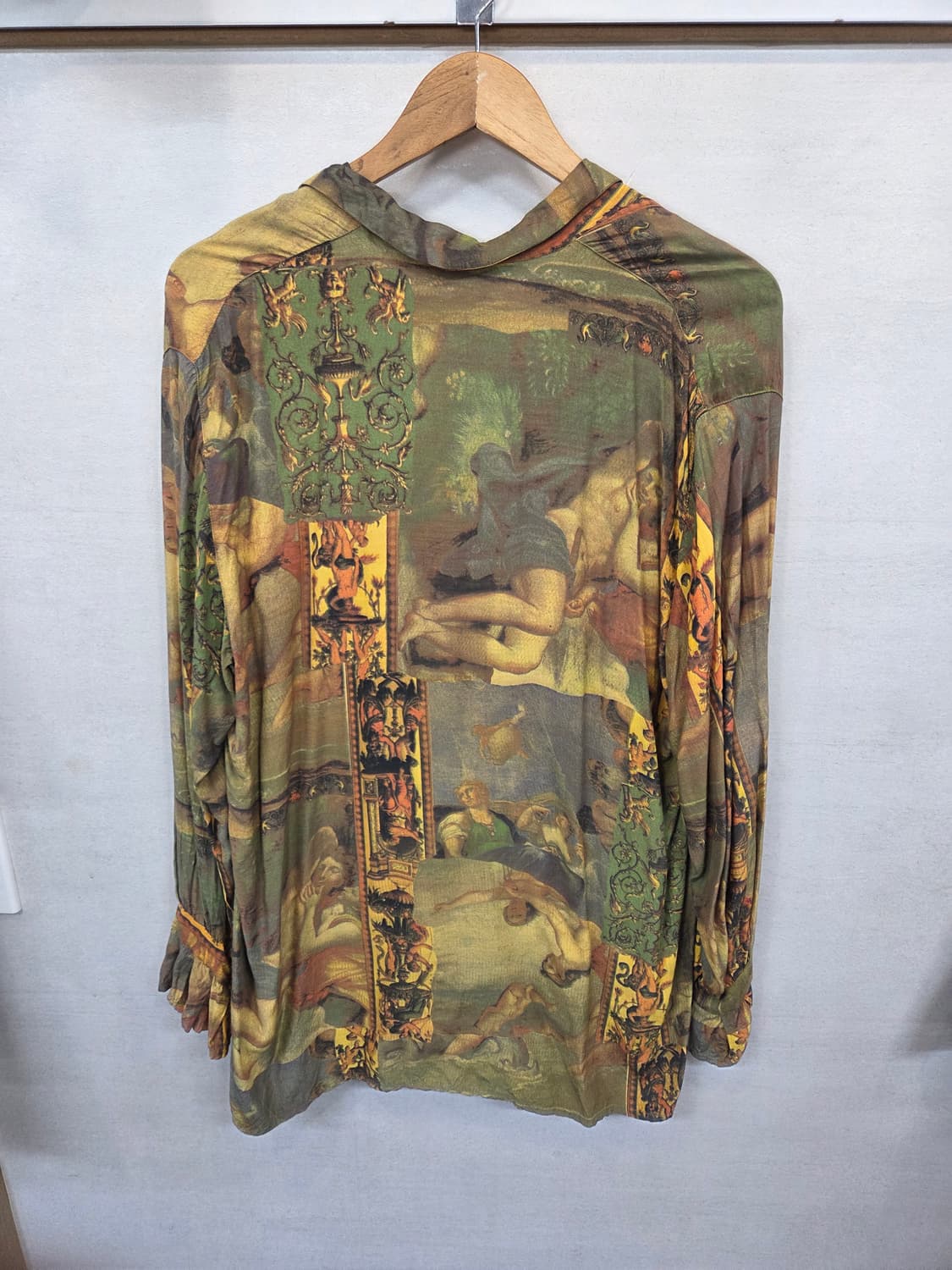 트랜짓 여성 이태리 르네상스 프린팅 실크 블라우스 프리  상품이미지2