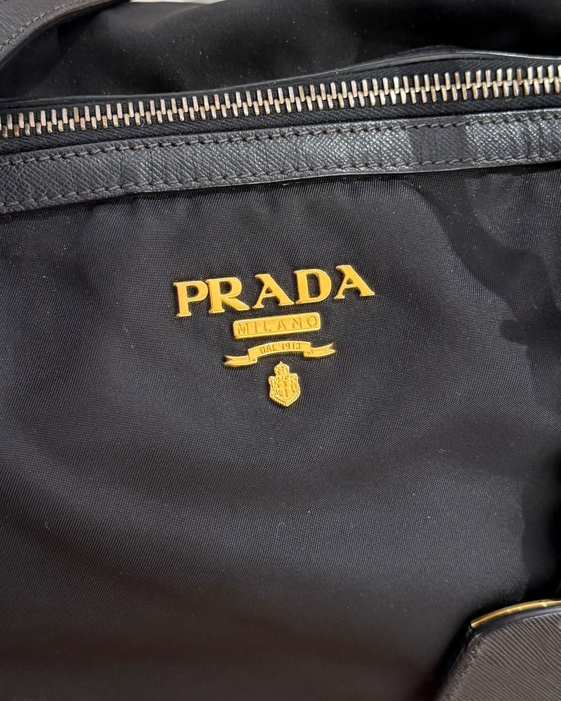 프라다 블랙 포코노 나일론 사피아노 쇼퍼백 상품이미지6