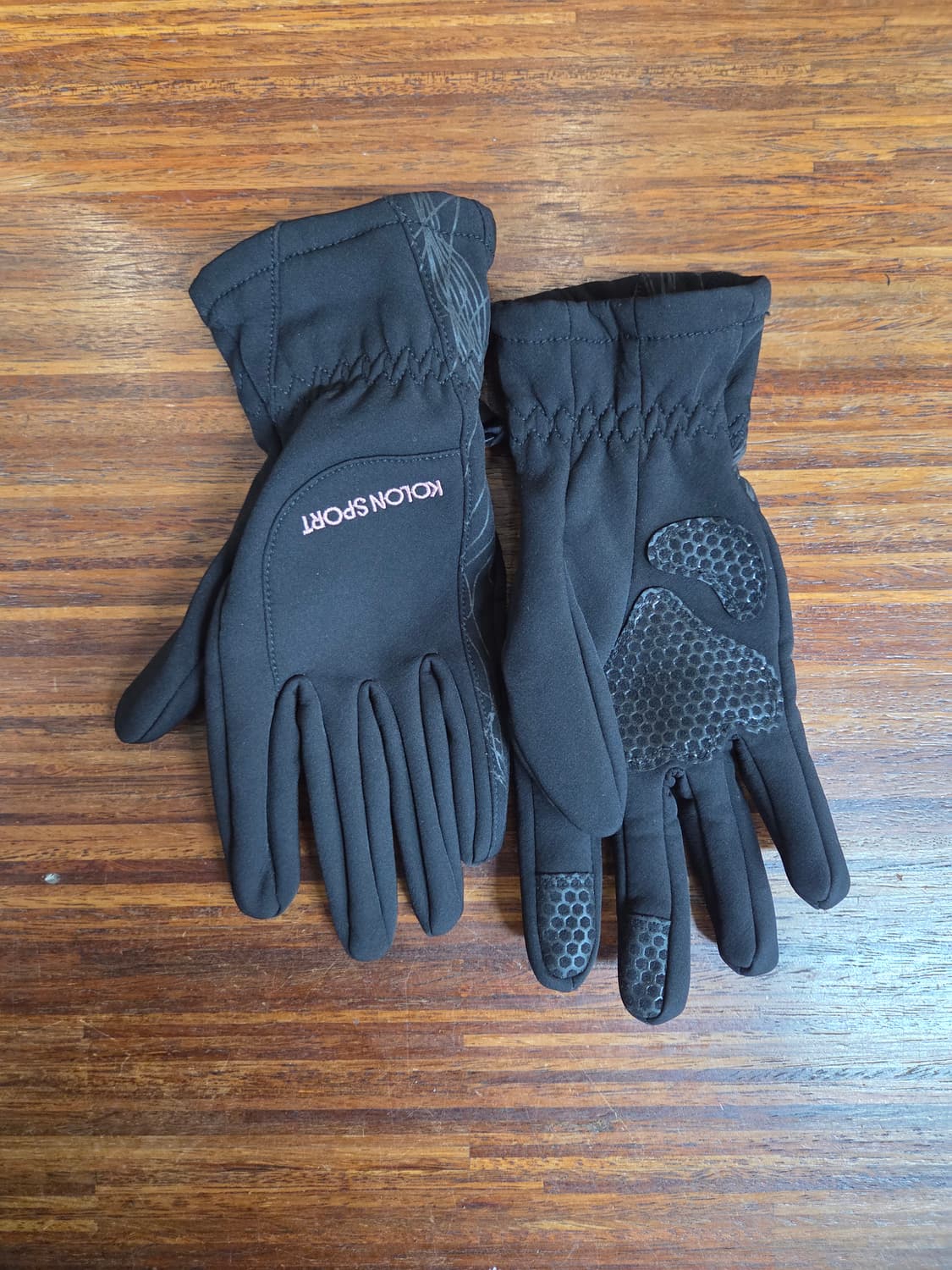 코오롱스포츠 여성 폴라텍 핑크 자수로고 장갑 m 상품이미지1