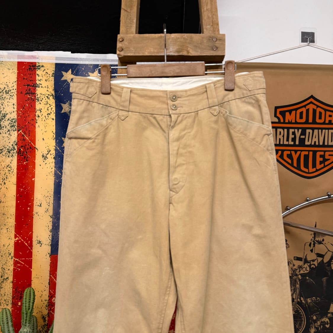 90s 요지야마모토 코튼트윌 구르카 워크팬츠 베이지 N865 상품이미지3