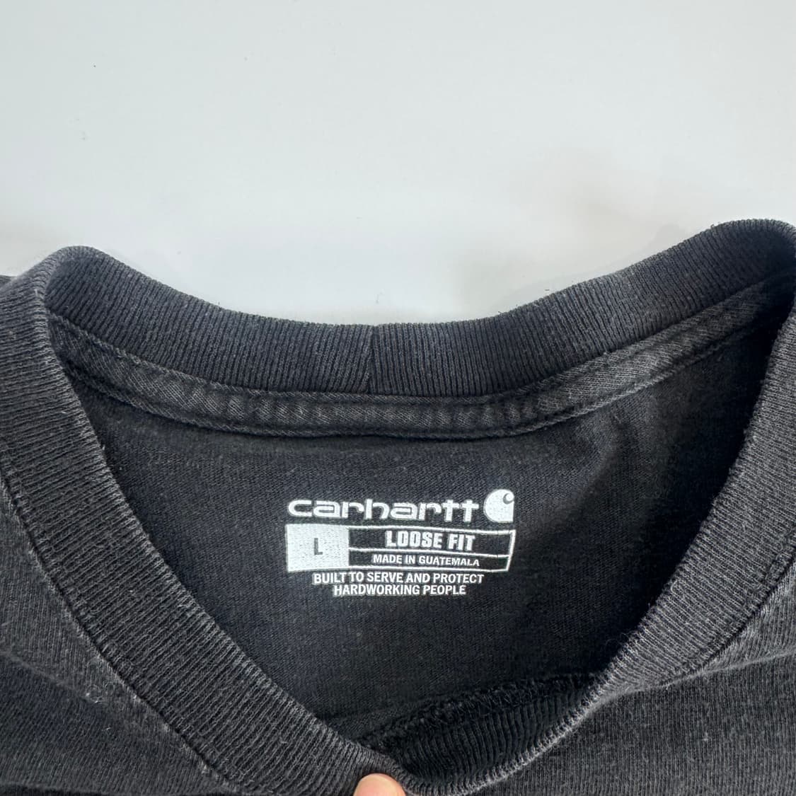 Carhartt 칼하트 원포켓 블랙 반팔 상품이미지5