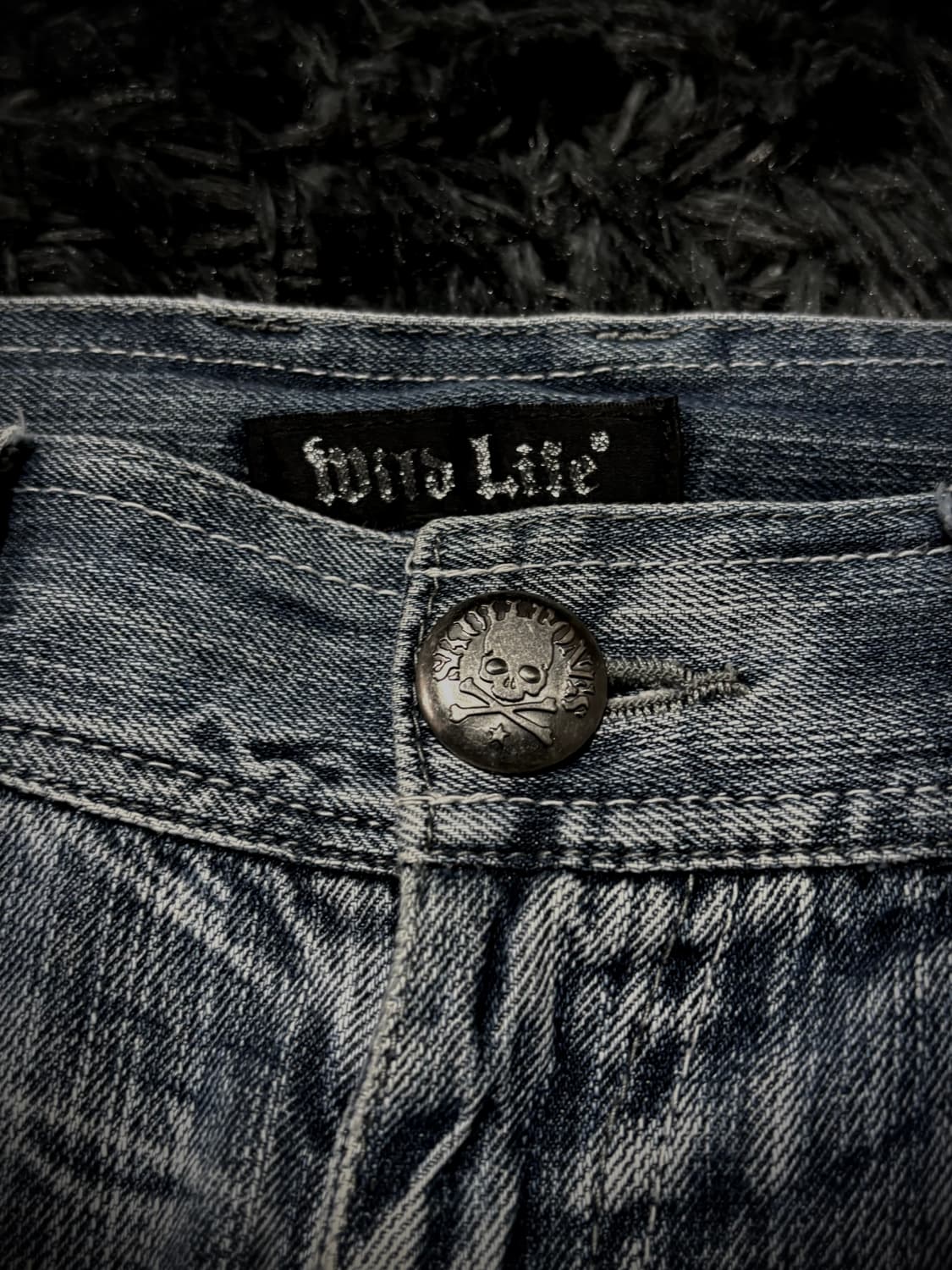Wild Life 윙 프린팅 데미지 부츠컷 데님팬츠 상품이미지8