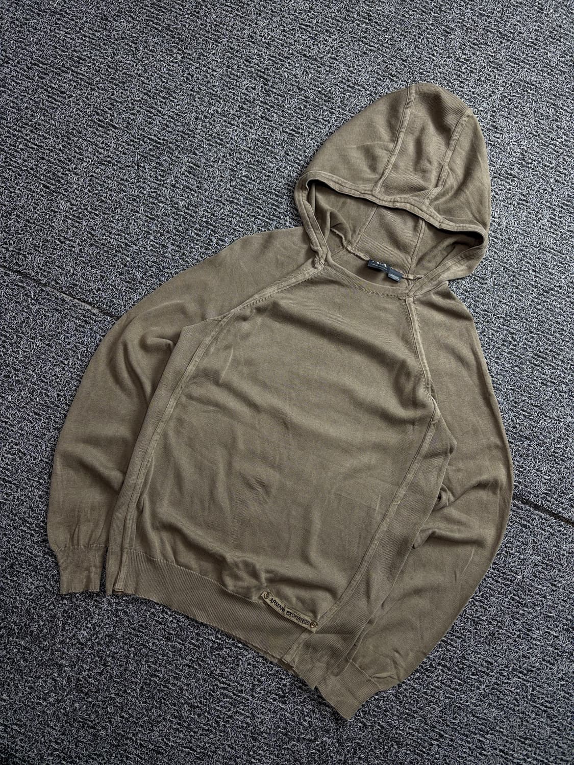 00s 아르마니 익스체인지 y2k 절개 디테일 빈티지 후디 니트 2013 상품이미지1