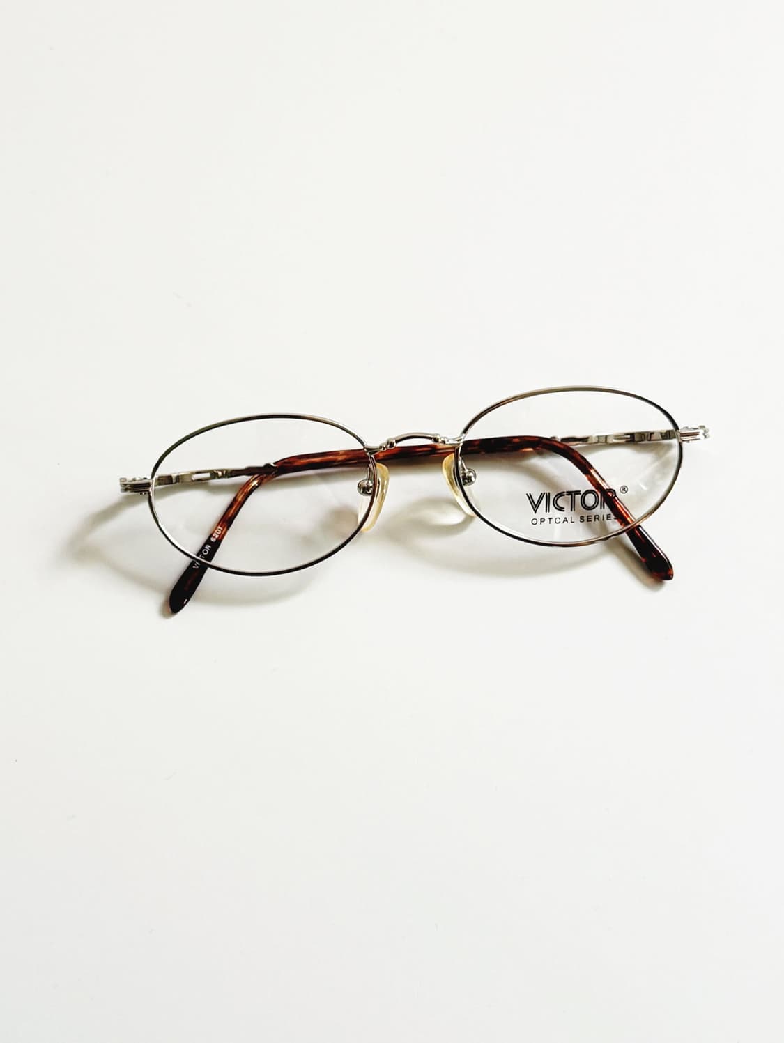 90s VICTOR 실버 슬림 라운드 빈티지 안경 상품이미지2