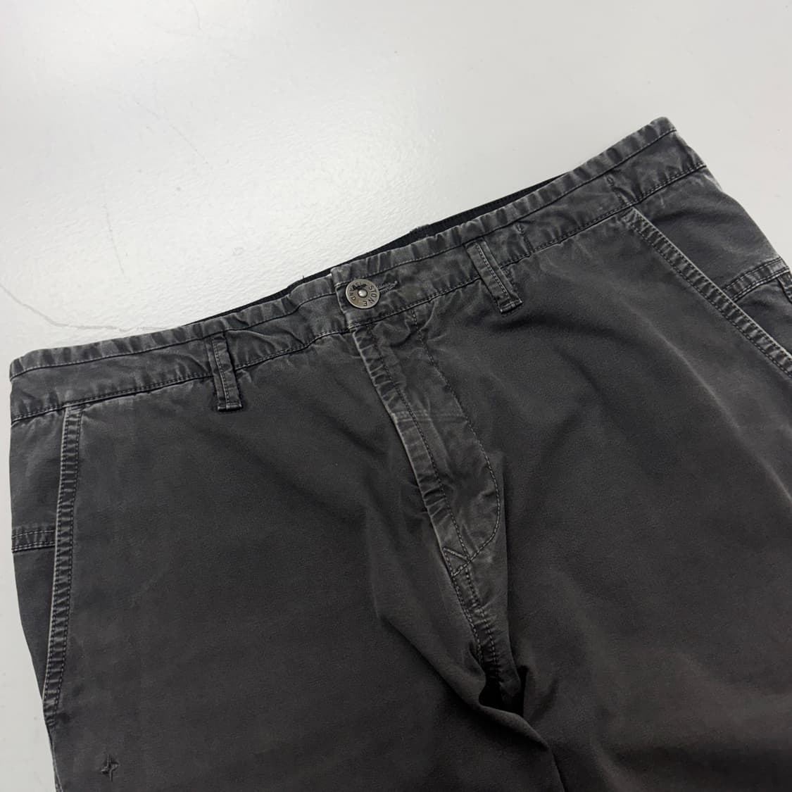 스톤아일랜드 스톤워싱 가먼트다잉 코튼 팬츠 상품이미지4