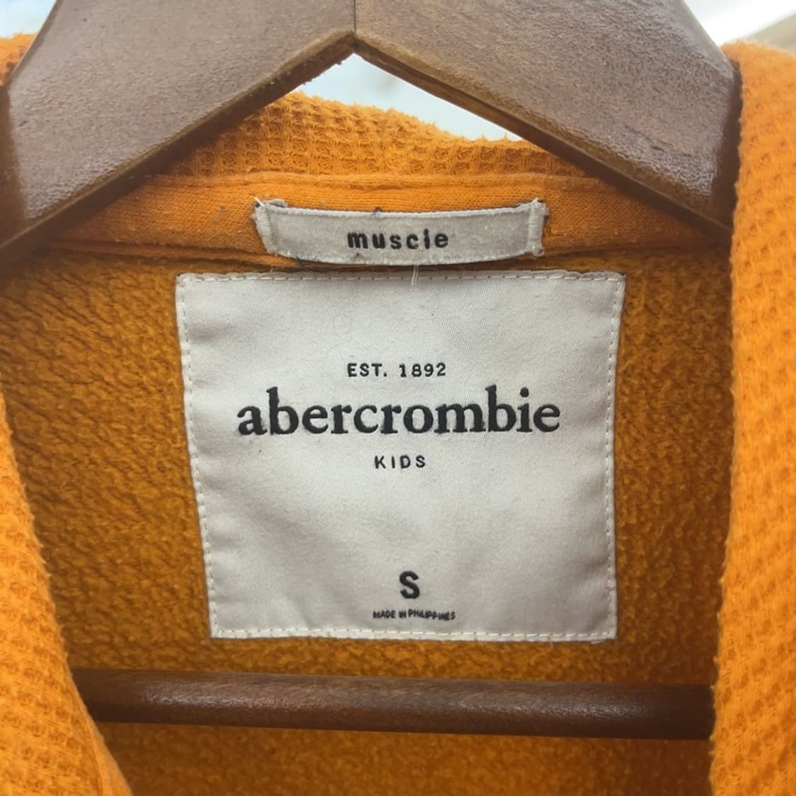 아베크롬비&피치 00's 빈티지 Y2K 오렌지 집업 S C06555 상품이미지5