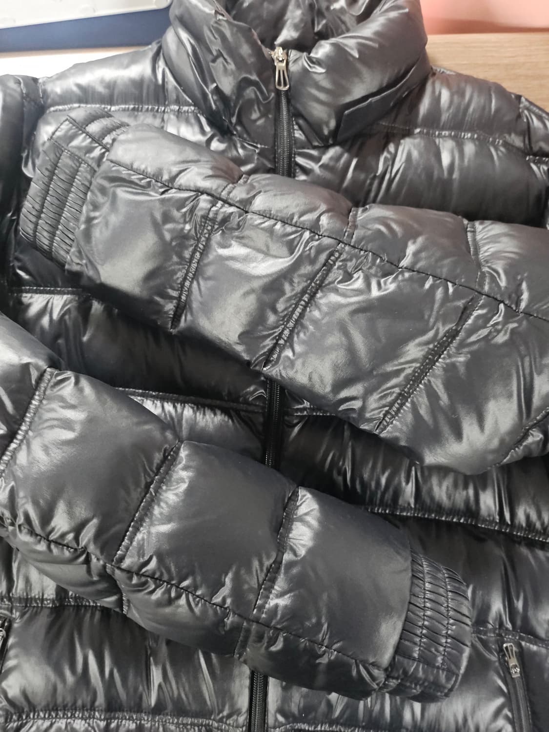 아디다스 라이트 구스 베이직 2  블랙 패딩 점퍼  L 상품이미지6
