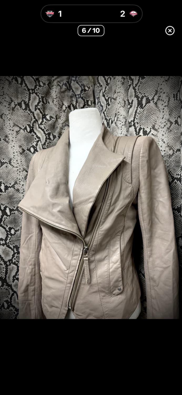 앤클라인 드레이프 레더자켓 양가죽 상품이미지6