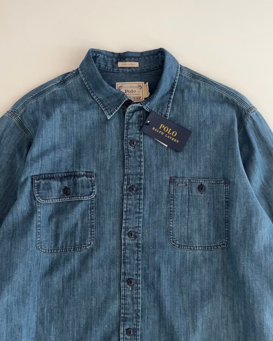 폴로 랄프로렌 데님 셔츠 XXL (Deadstock) 상품이미지3