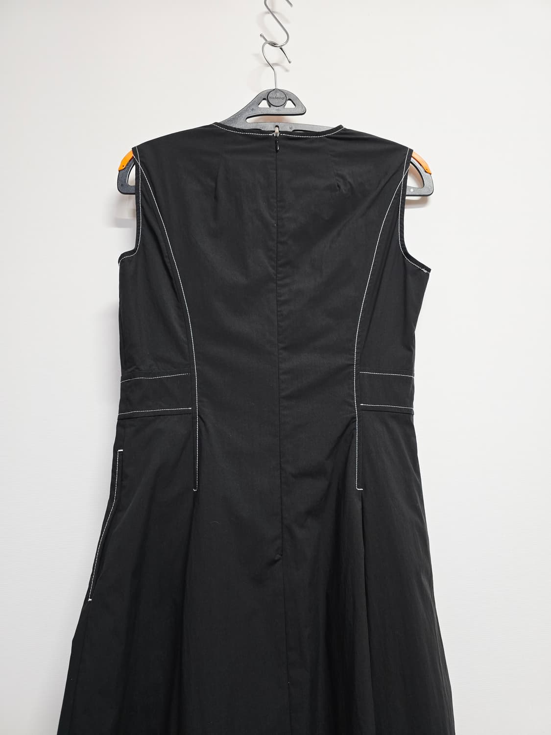 에고이스트 블랙 롱 원피스 스티치 포인트55 상품이미지6