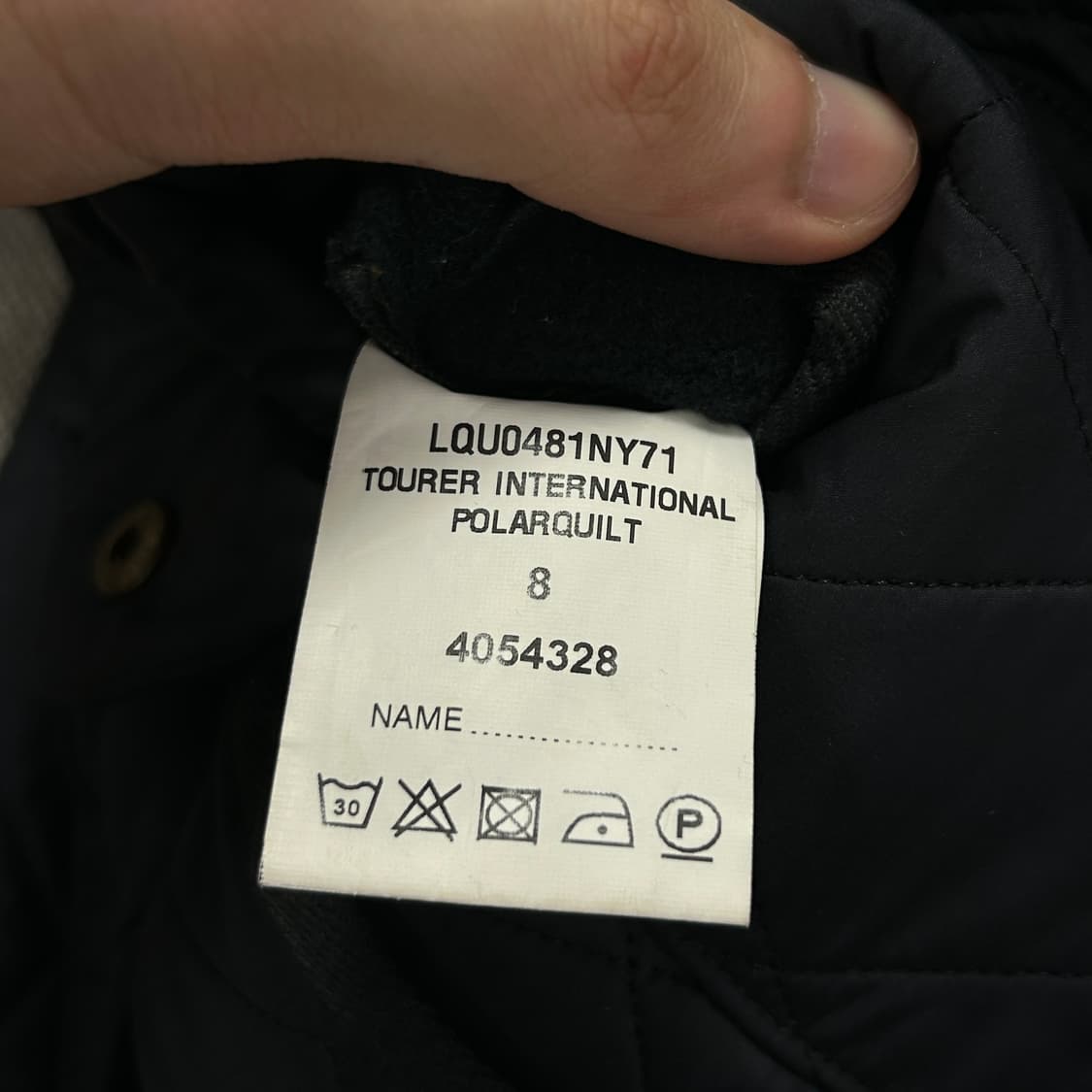 바버 우먼스 투어러 네이비 퀼팅자켓(8) 상품이미지3