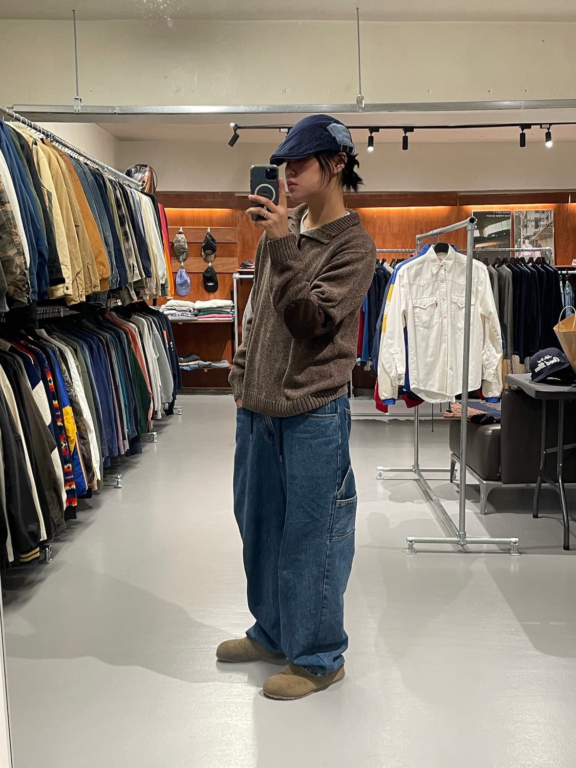 CHAPS 울 니트 반집업   상품이미지2