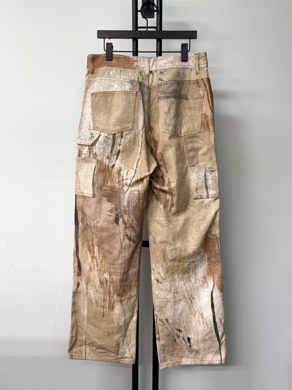 앤더슨벨 타우니 베이지 프린티드 데님 팬츠 상품이미지3