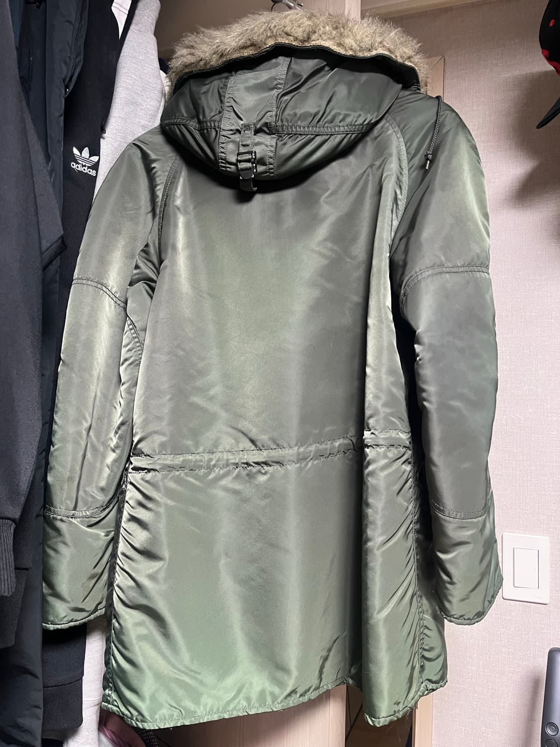 빈티지 알파인더스트리 N3B 건 메탈 자켓 판매 상품이미지4