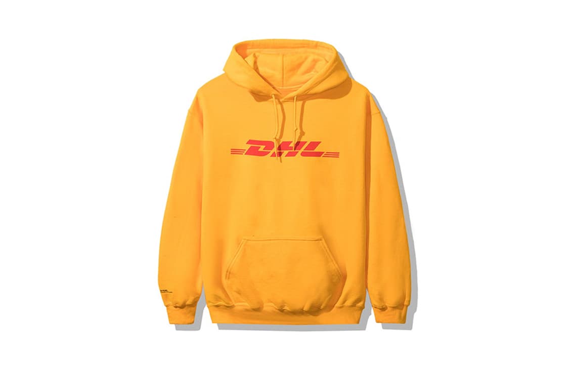 [L] 안티소셜소셜클럽 X DHL 후드티 옐로우 상품이미지1