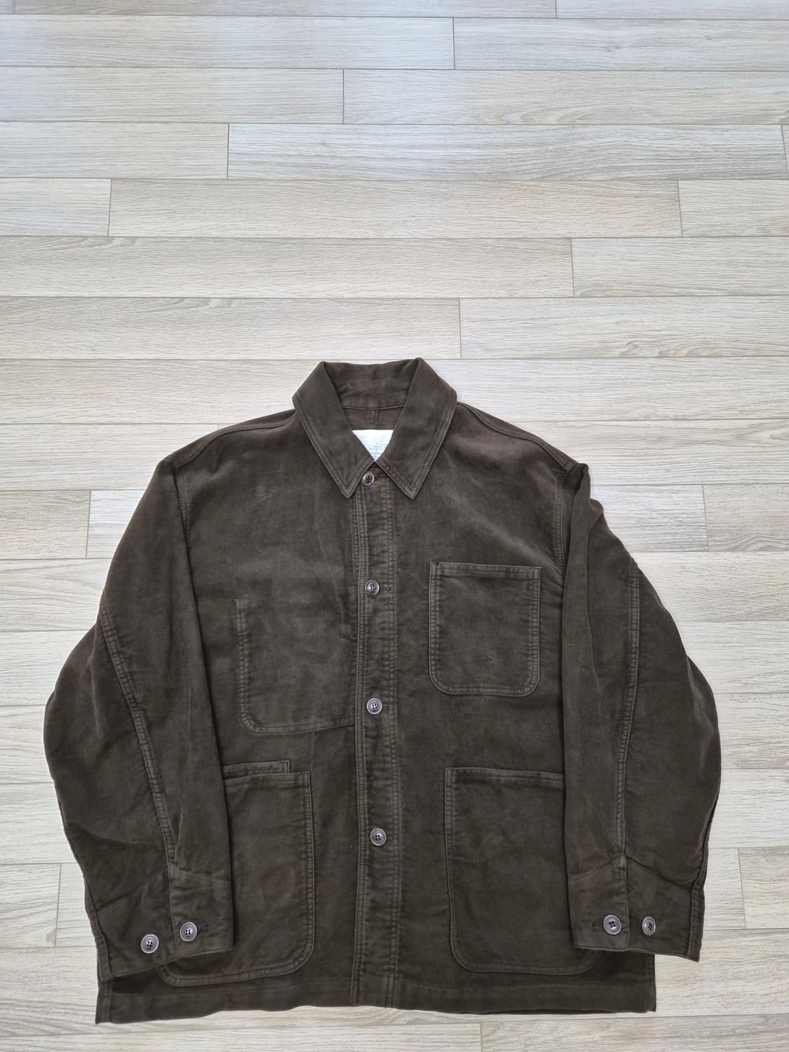 리슈 몰스킨 프렌치 워크 자켓 브라운 3사이즈  상품이미지3