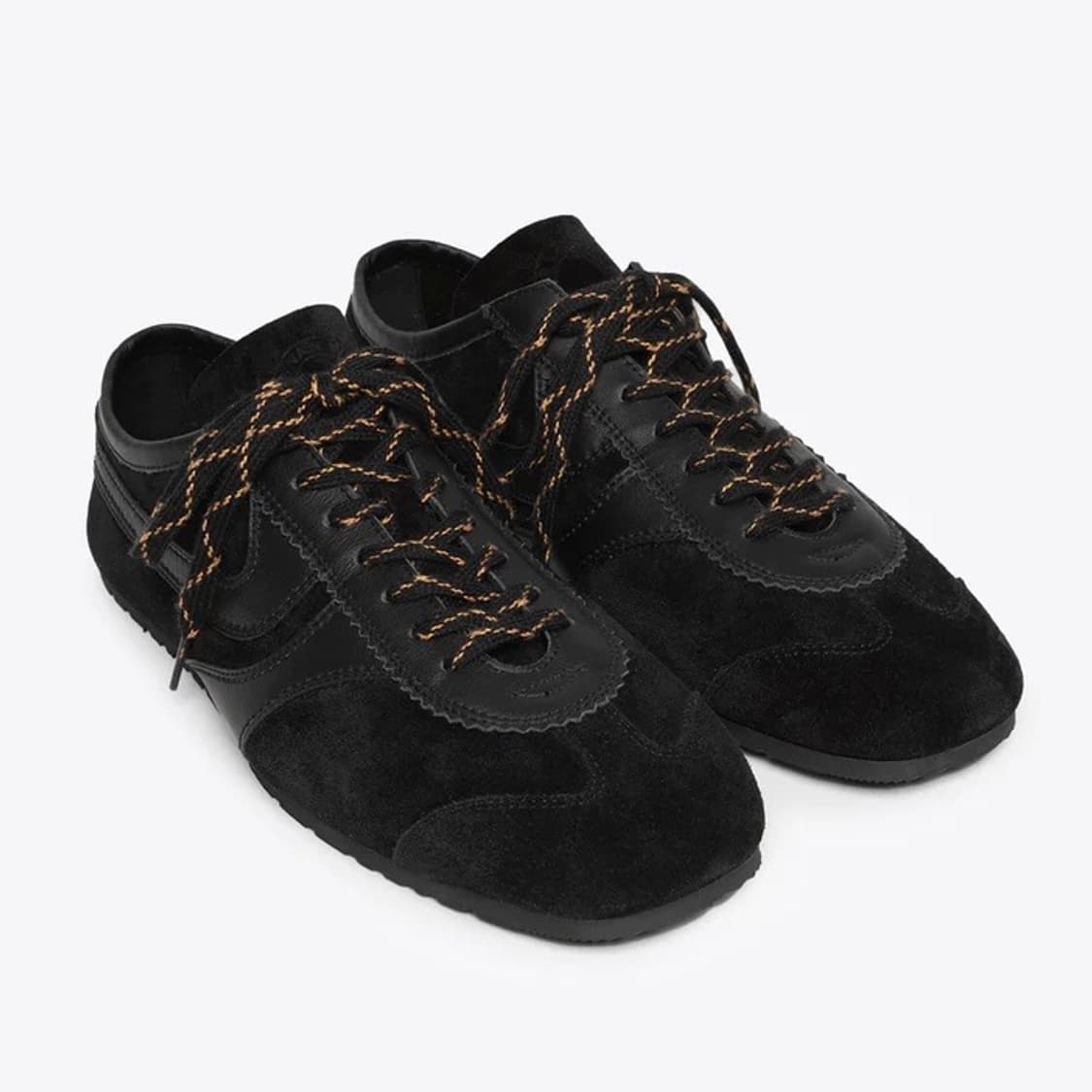 [37,39,40,41]드리스반노튼 25fw 스웨이드 스니커즈/블랙 상품이미지1