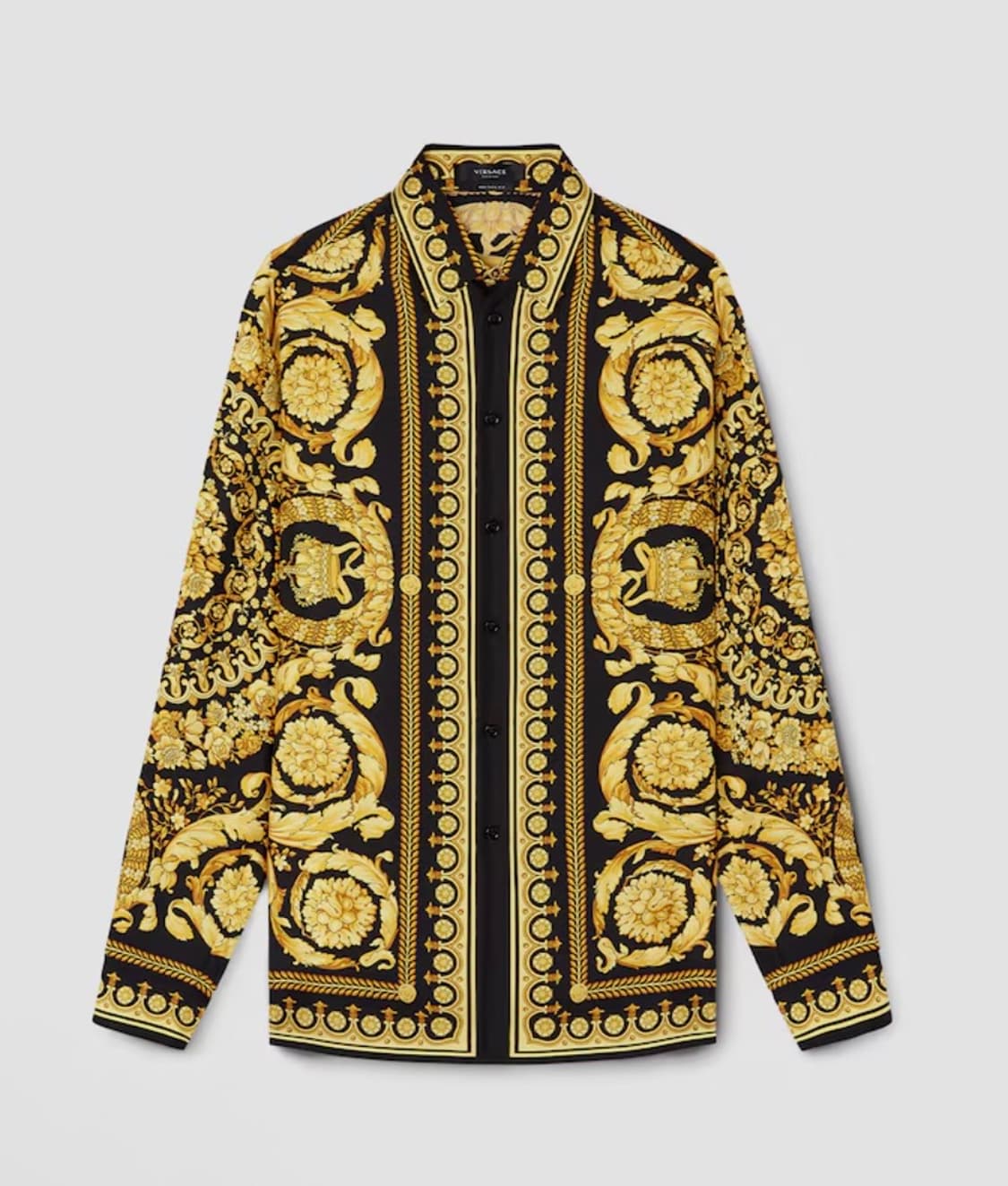 versace Barocco Printed Silk Twill Shirt 상품이미지1