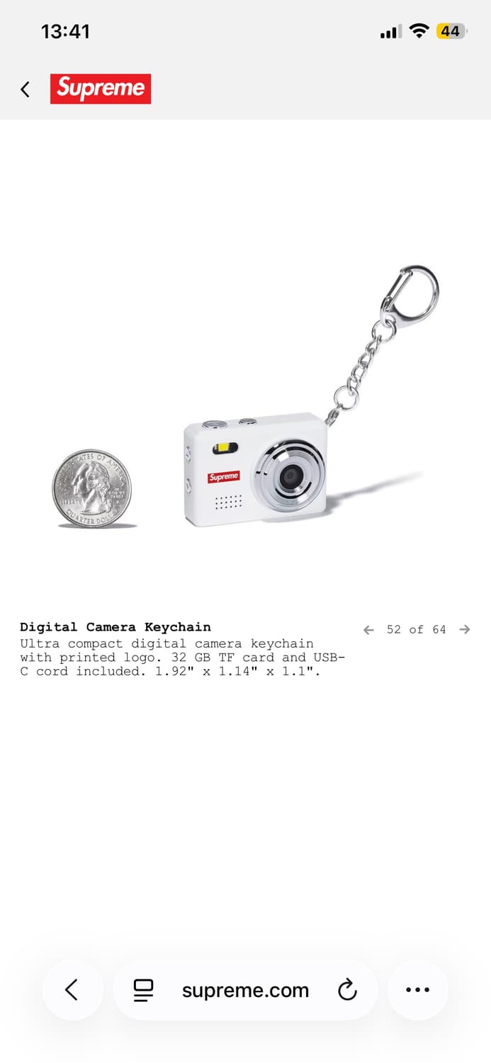 슈프림 카메라 키링 25fw 상품이미지2