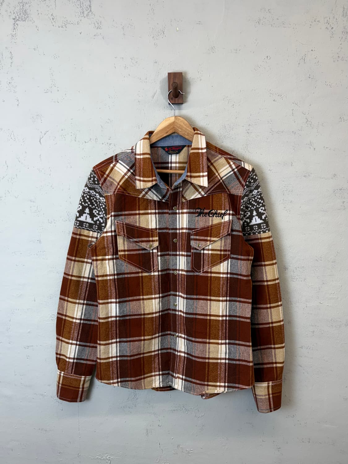 K mayer 빈티지 웨스턴 체크 셔츠 상품이미지1