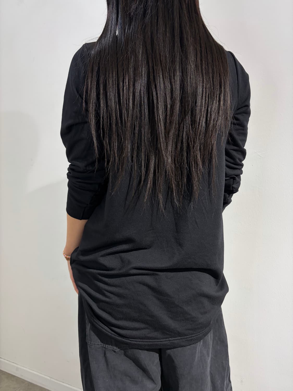 y2k 셔링 긴팔 티셔츠 슬리브 상품이미지5