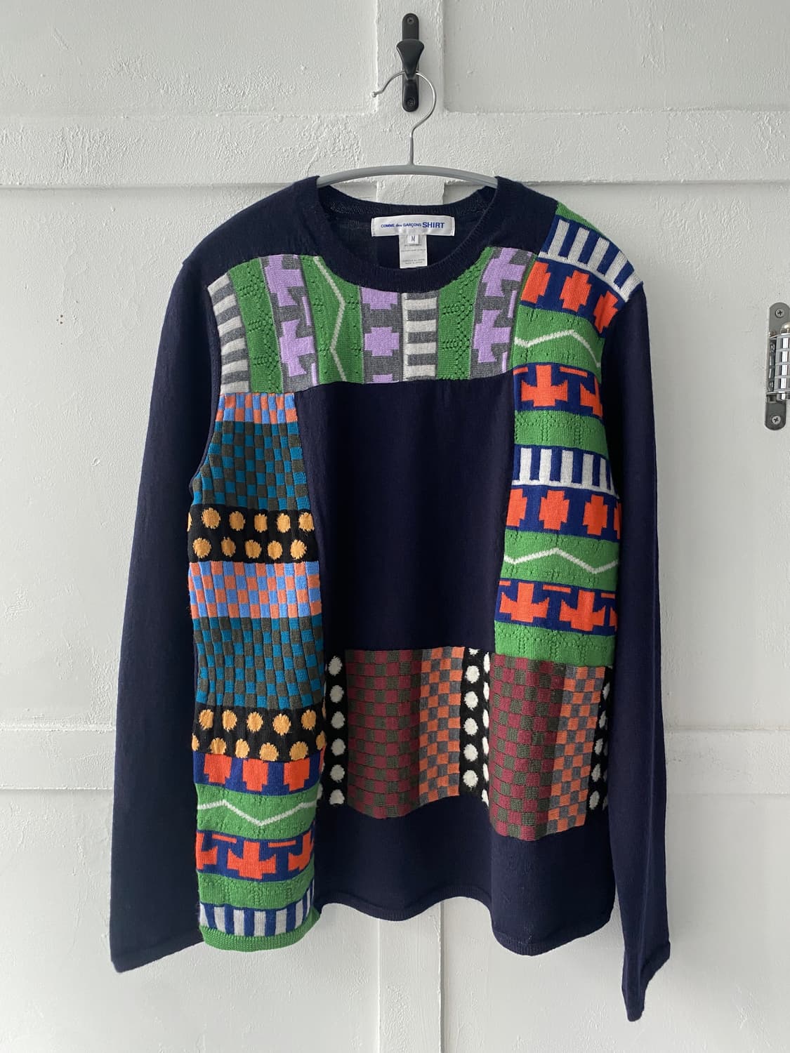 [Comme des garcons SHIRT] 패치워크 니트 상품이미지4