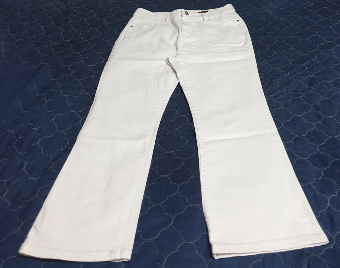 BOOTCUT 밴딩 화이트 데님 팬츠 (32) 상품이미지1