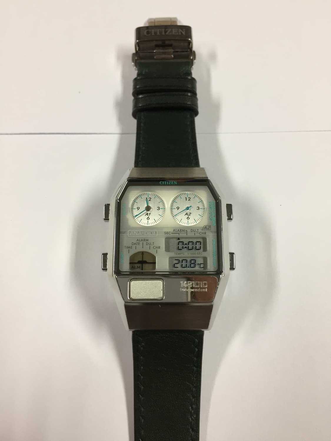 80s citizen ana-digi temp green 상품이미지8