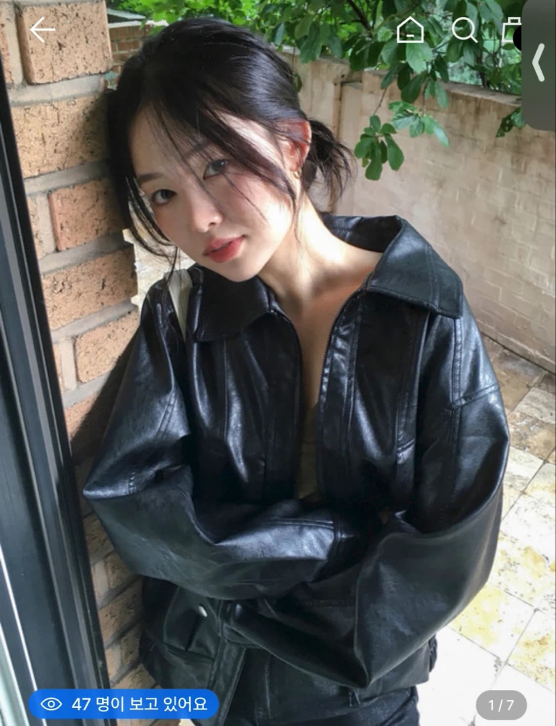 더라우스트 | 레더집업블루종(새상품) 판매합니다 상품이미지1
