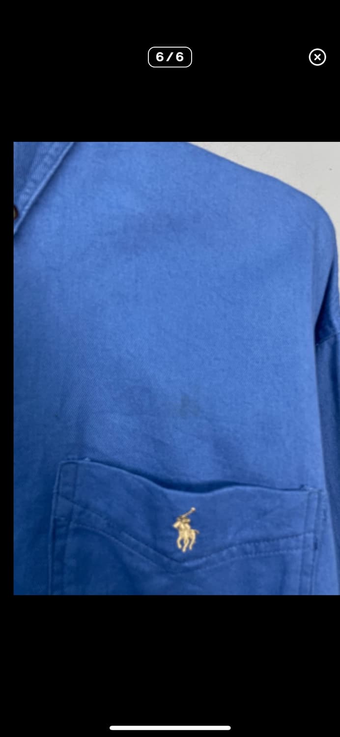 폴로랄프로렌 오버핏블루 옥스포드셔츠 A2964 상품이미지6