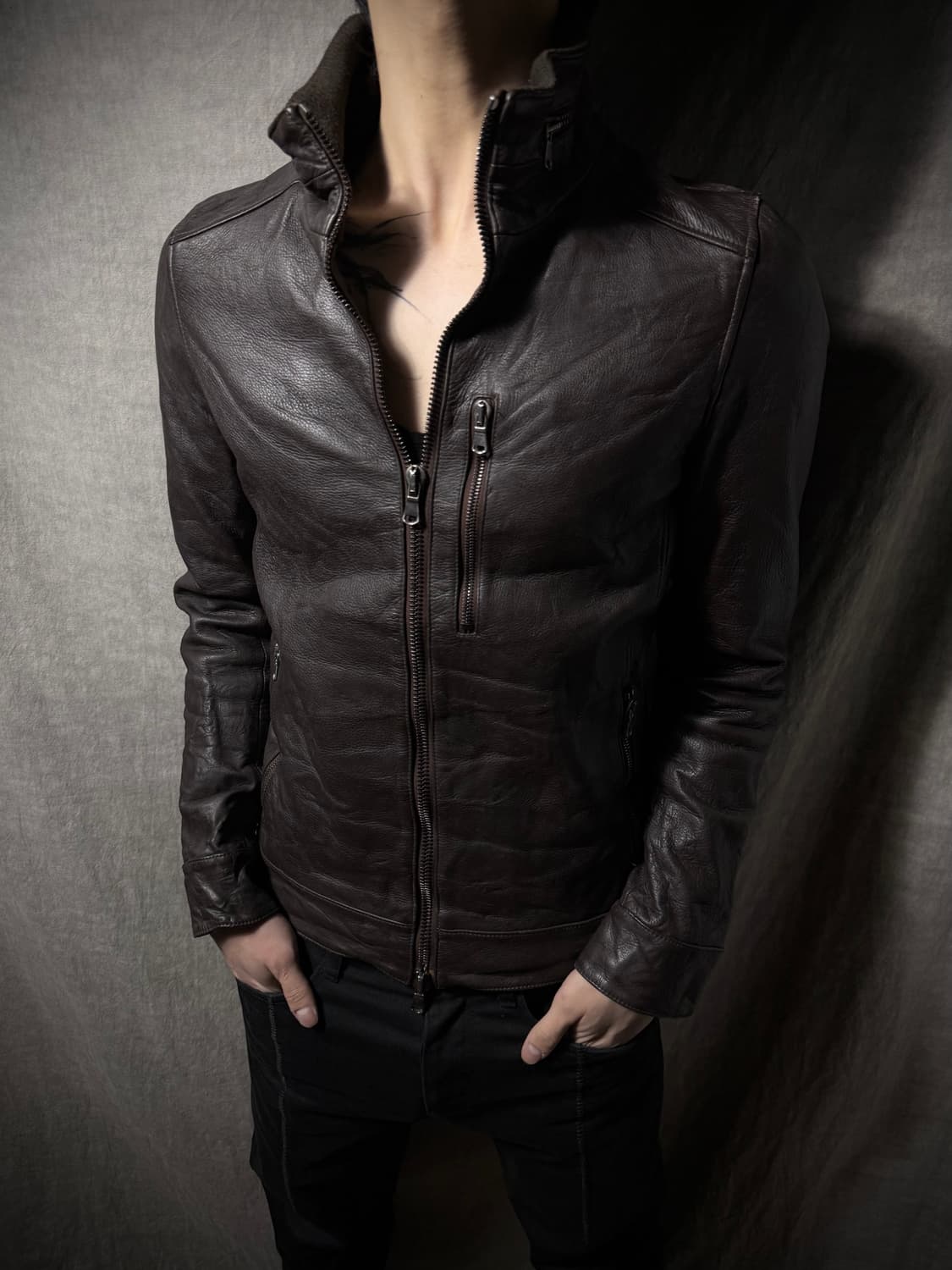 junhashimoto Cow Leather Jacket 상품이미지1