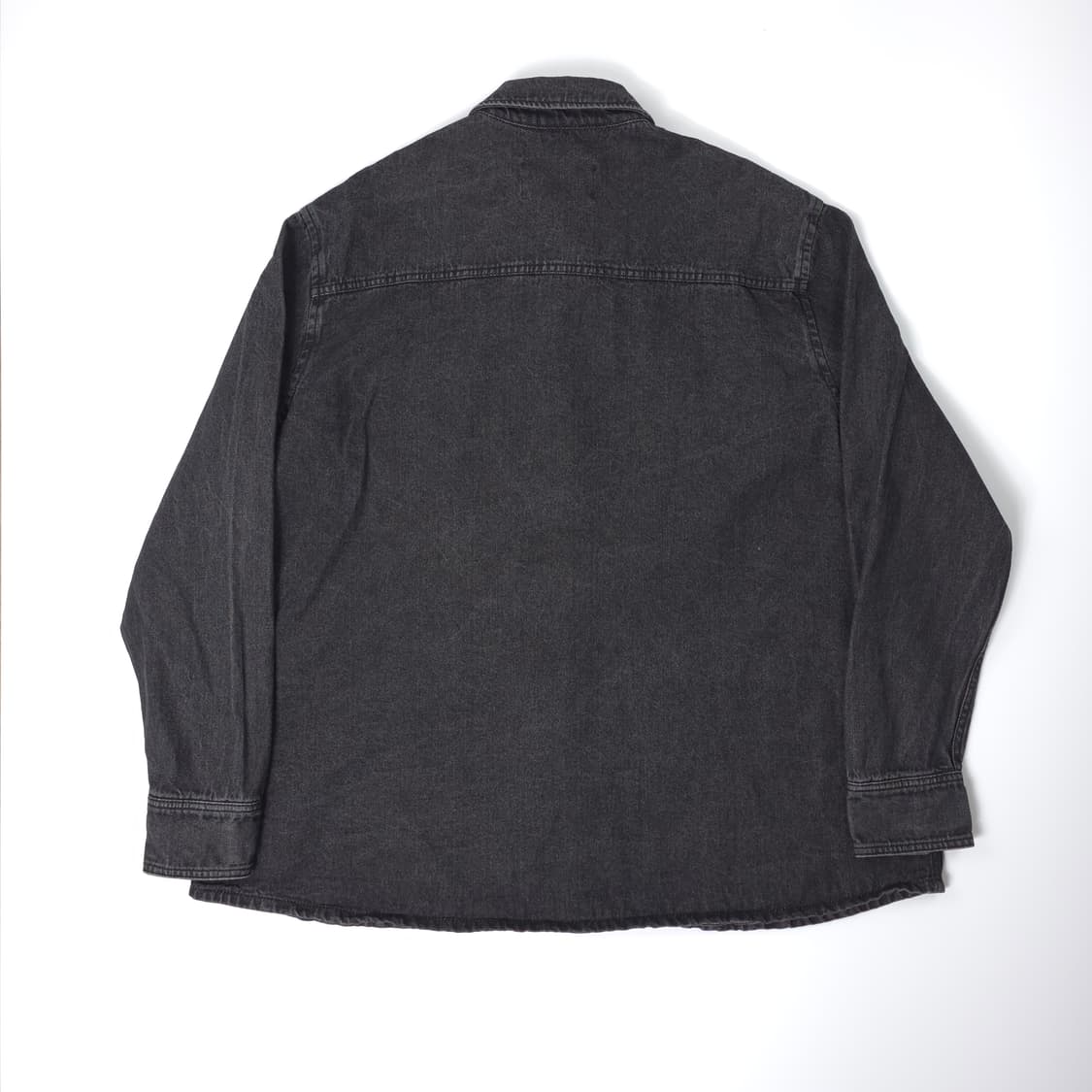 인사일런스 오버핏 데님셔츠 흑청 (L) 상품이미지2