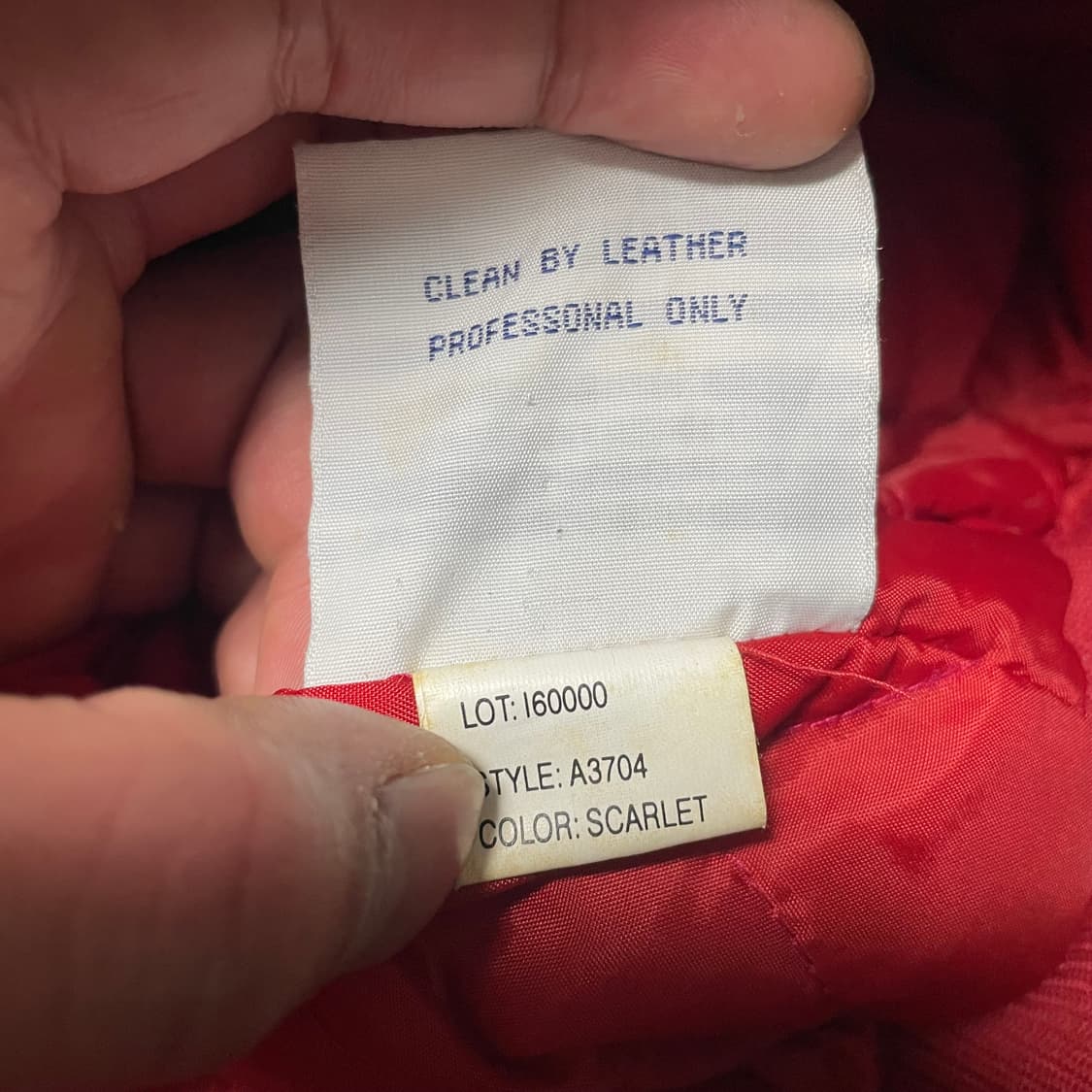 105 마제스틱 레드와인 바시티 자켓 상품이미지6