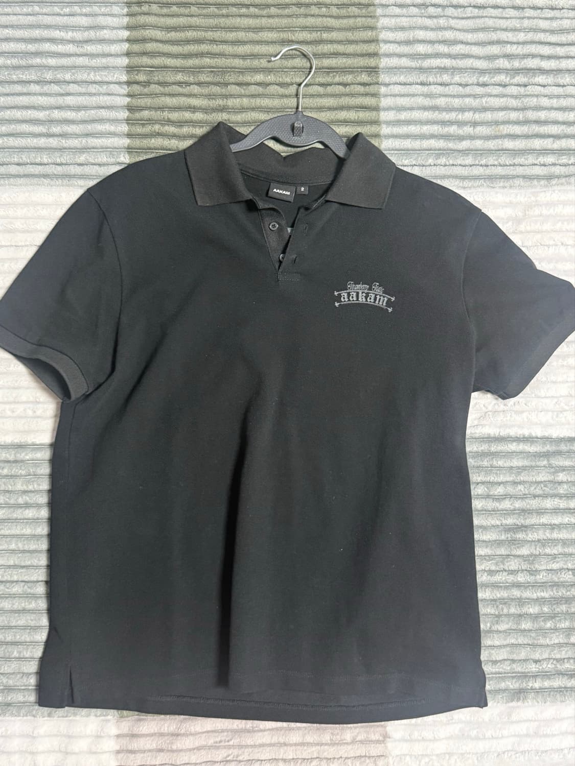 AAKAM 아캄 Crack Printed PK T-Shirts 카라 반팔 상품이미지2
