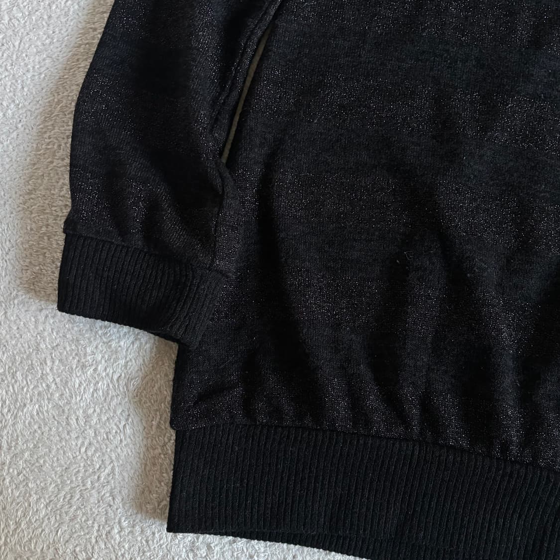 일본빈티지 y2k sorridere 스트라이프 블랙 니트 상품이미지4