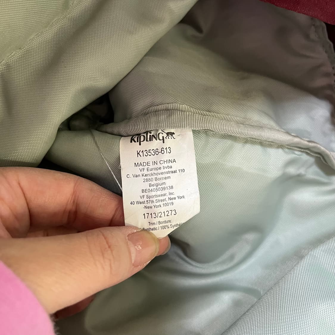 실측확인 키플링 빈티지 백팩 0406M 상품이미지5