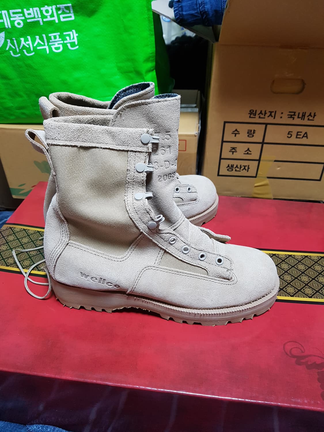 웰코 사막화 전투화 군화 부츠 7.5W 판매 상품이미지3