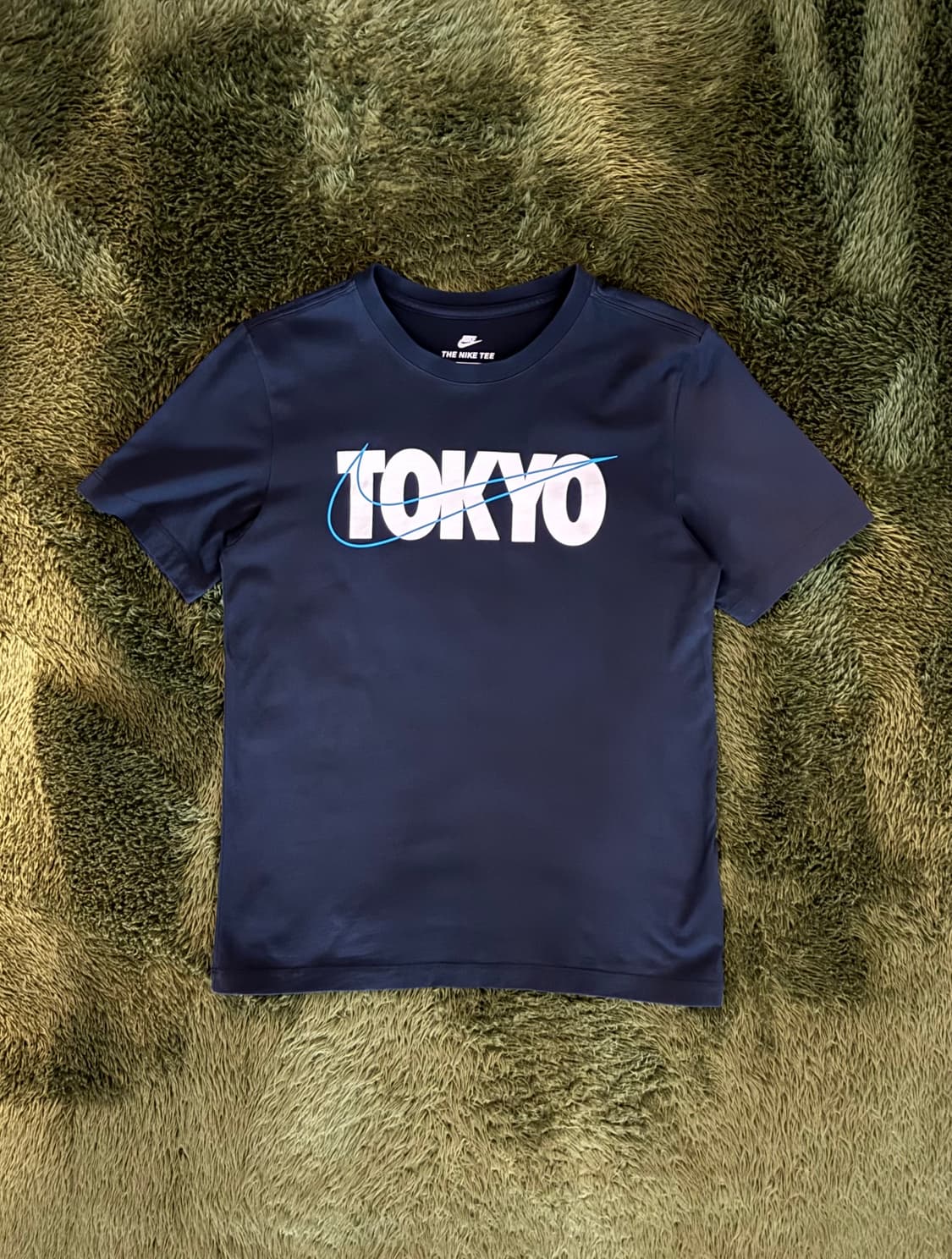 [M] 나이키 도쿄 텍스쳐드 스우시 로고 티셔츠 네이비 상품이미지1