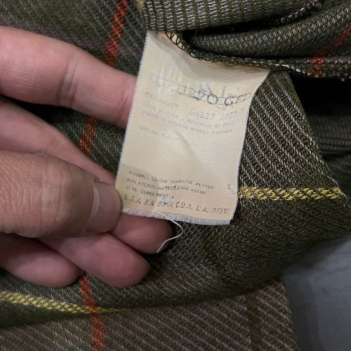  조르지오 아르마니 스트라이프 논카라 자켓 y15929 상품이미지6