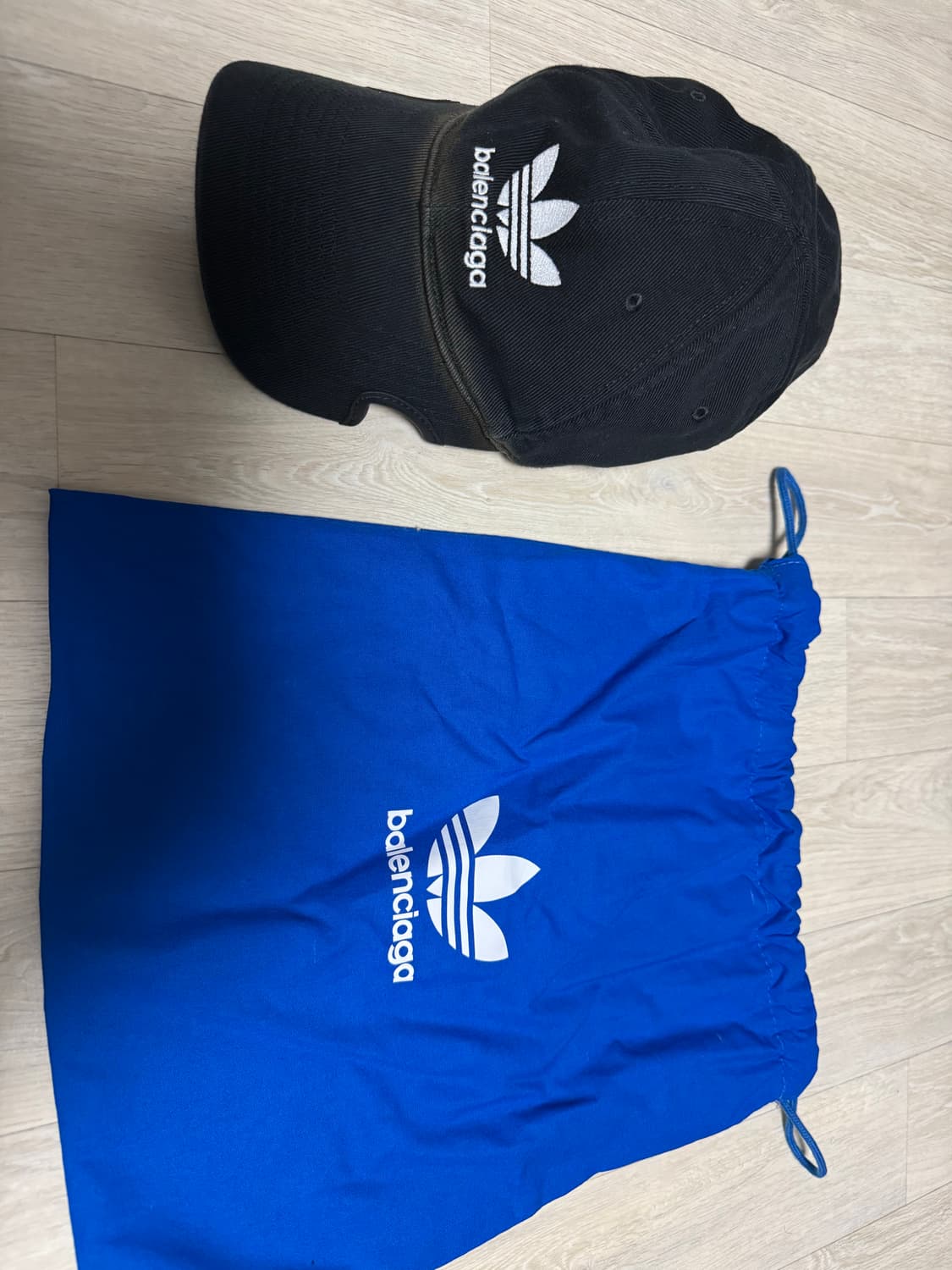 발렌시아가 아디다스 캡 블랙 L사이즈 상품이미지1