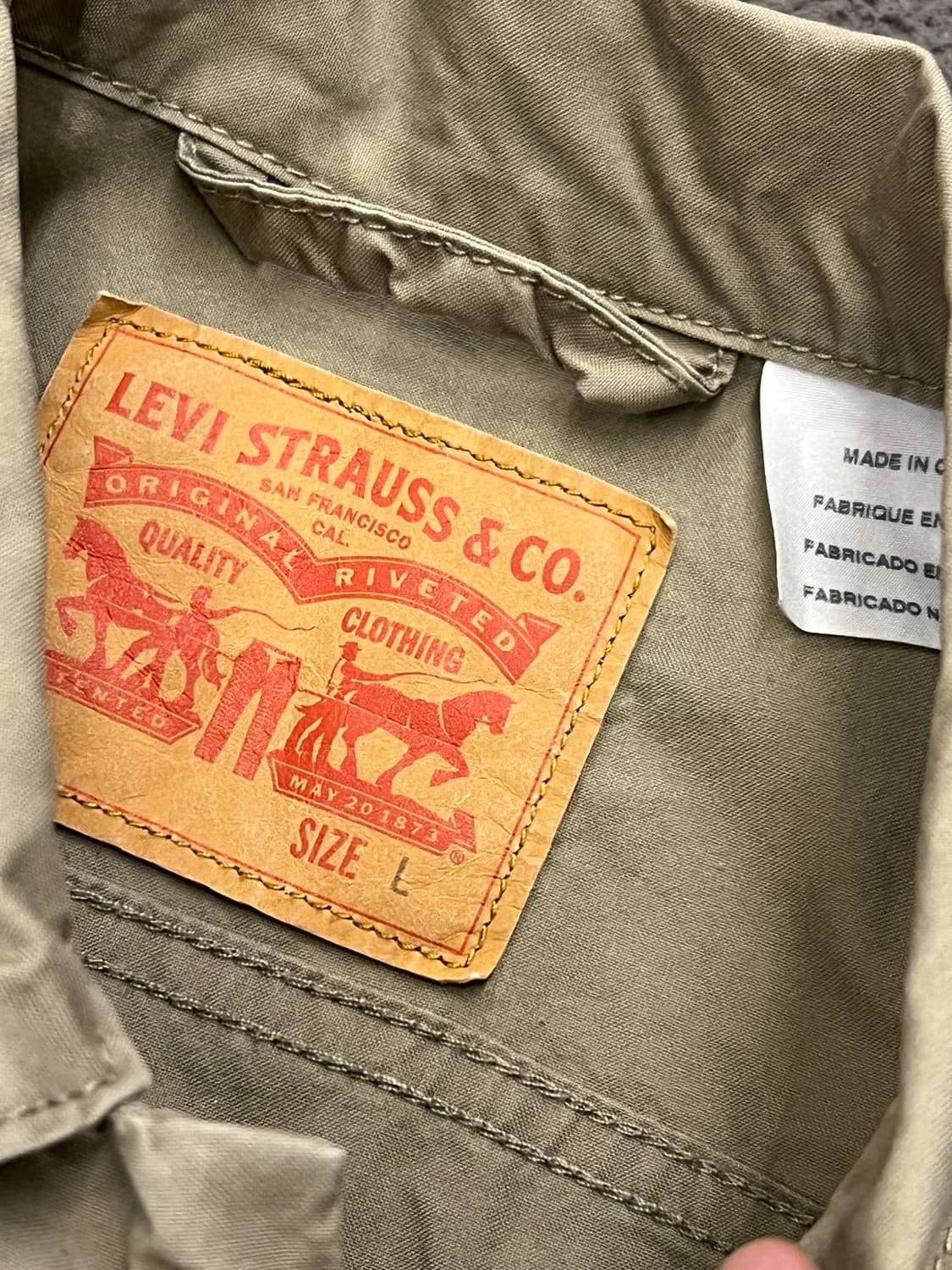 리바이스 웨스턴 셔츠형 자켓 처분  상품이미지3