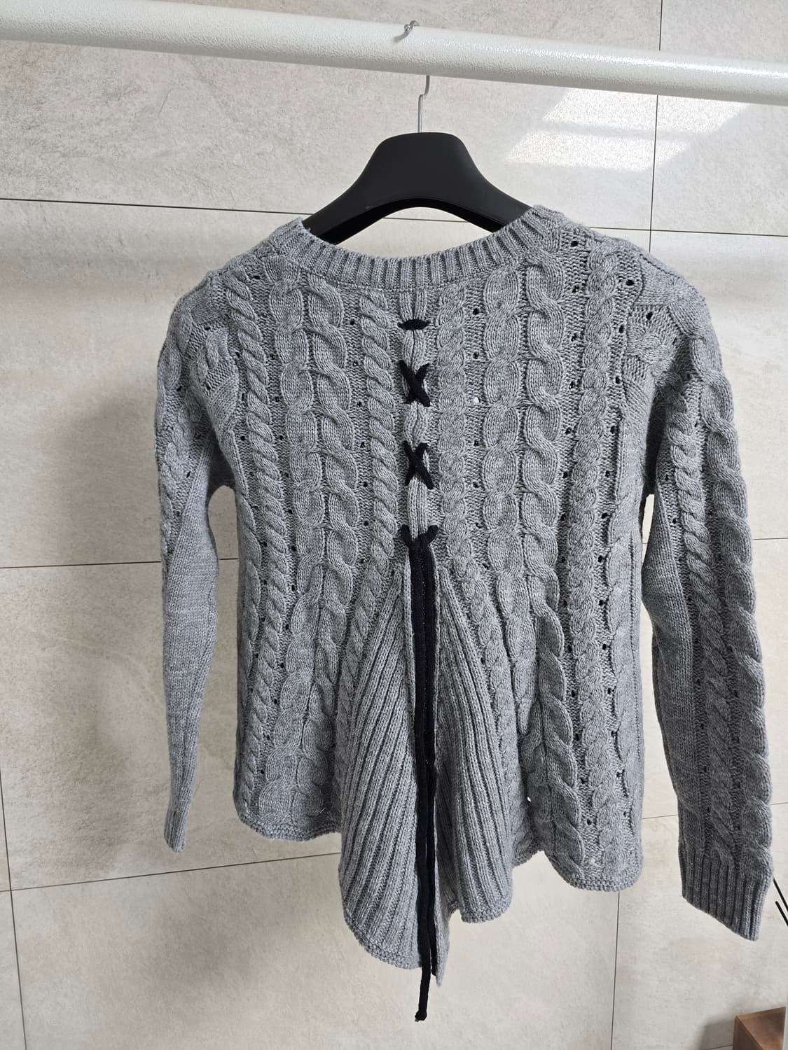 여성 리본끈 니트  상품이미지2