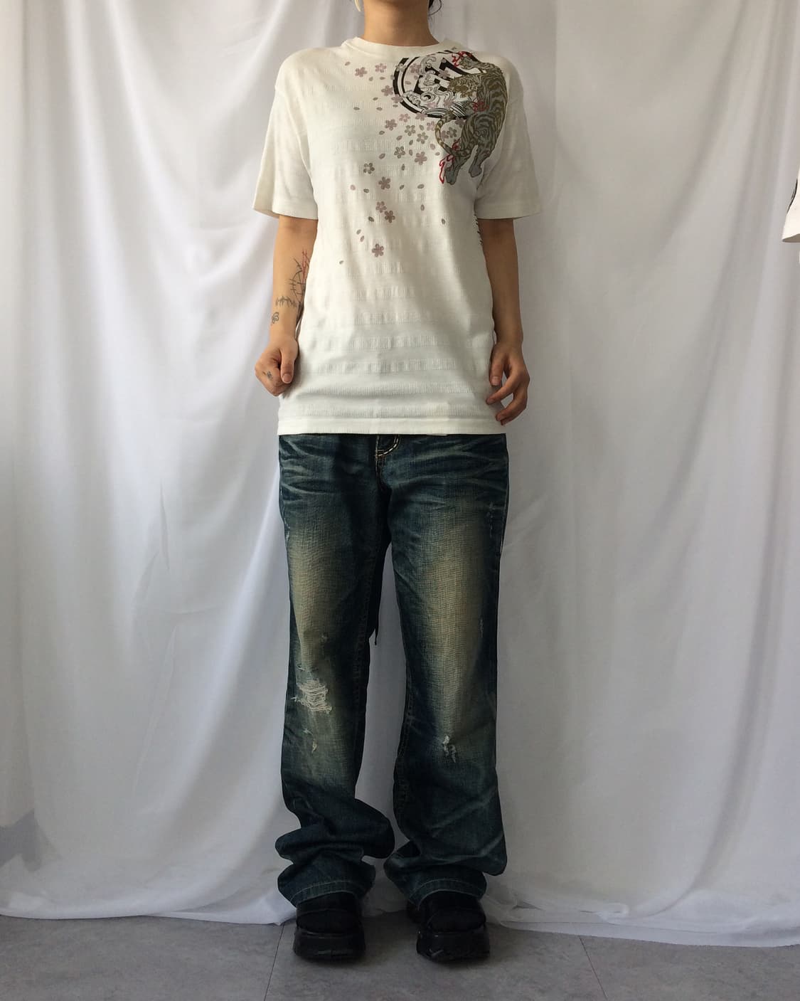 Oriental printing t shirt 상품이미지7