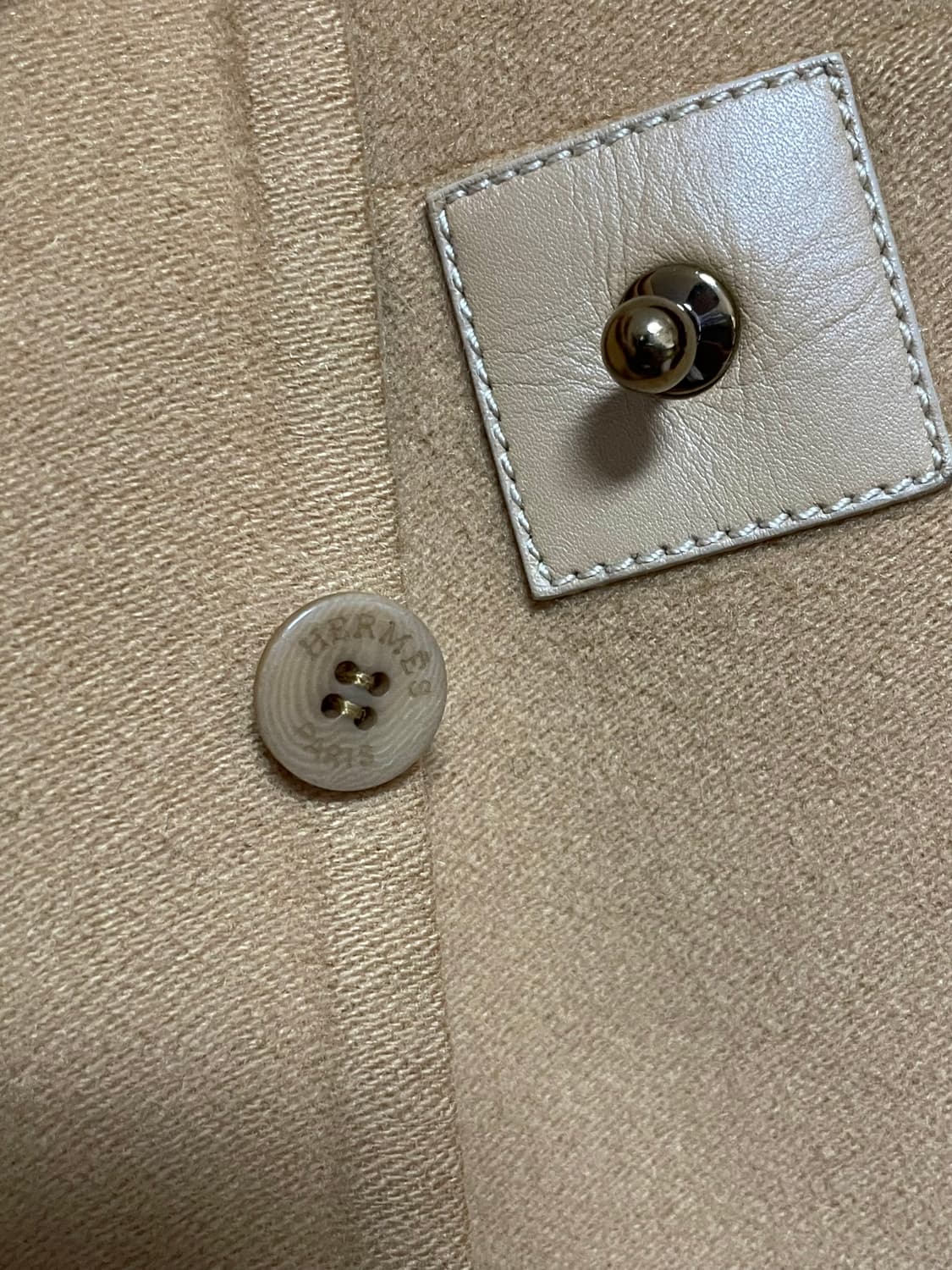 에르메스 캐시미어 코트 카멜 38 정품 상품이미지7