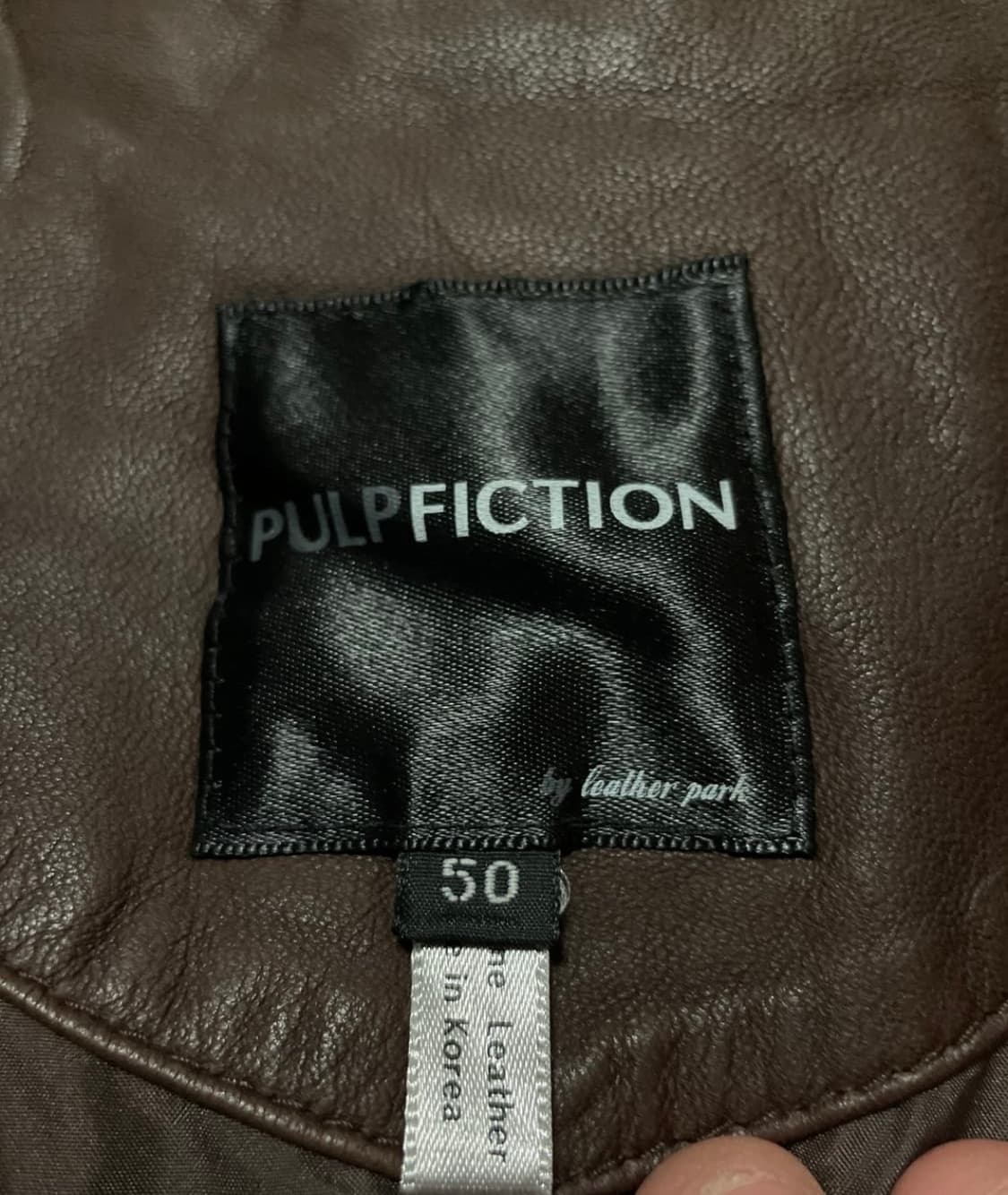 PULPFICTION 램스킨 양가죽 다크 브라운 레더자켓 상품이미지4