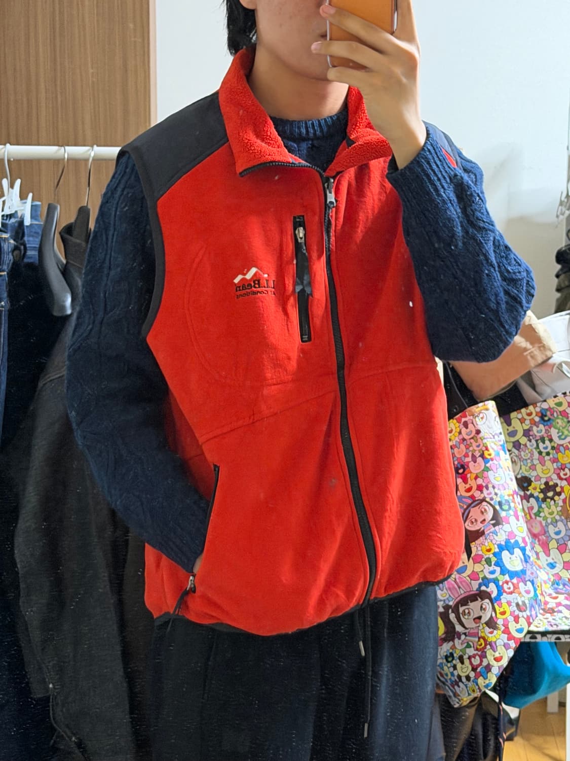 90s 엘엘빈 USA 플리스 베스트 상품이미지2