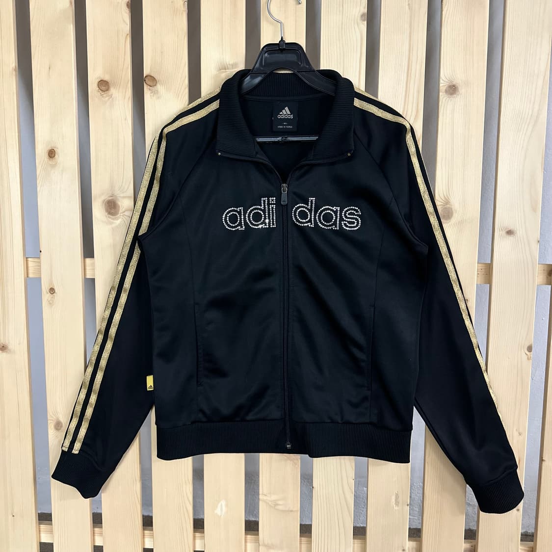 (M) 아디다스 골드 블랙 큐빅 져지 트랙탑 상품이미지1