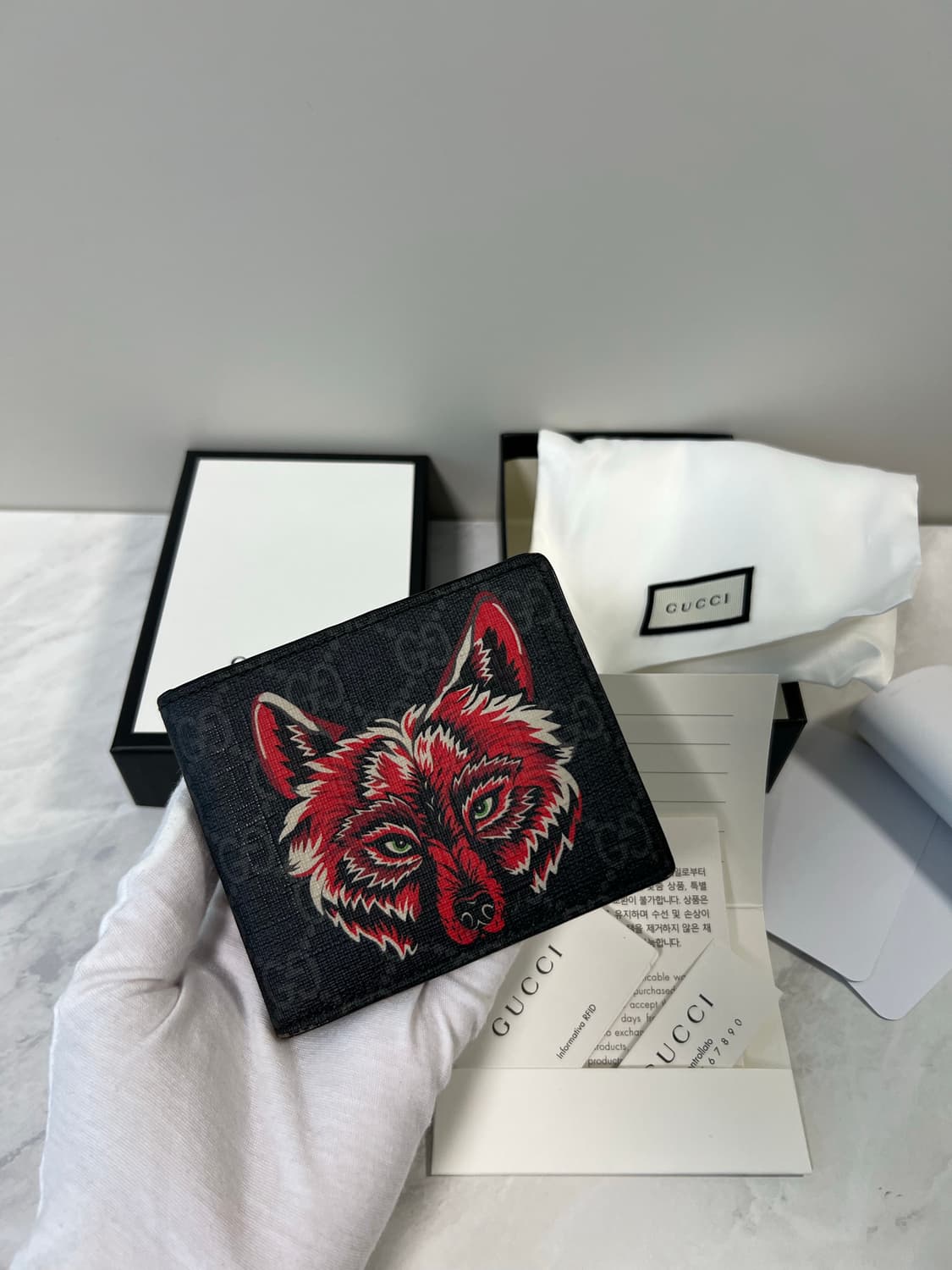 구찌 레드울프 반지갑 상품이미지1